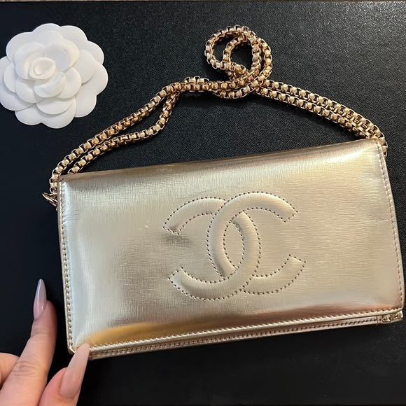 CHANEL Handbags - Gold Chanel Purse